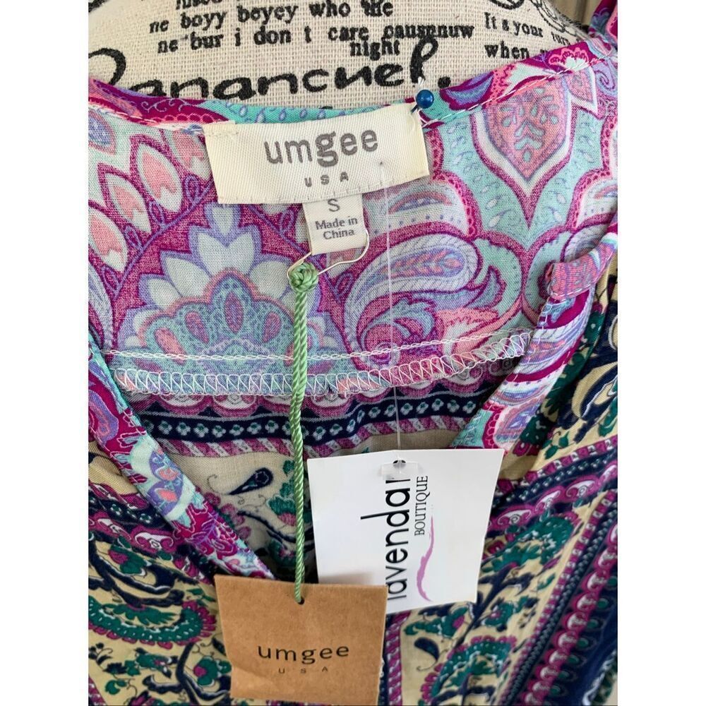 UMGEE Cotton Blend Floral Romper NWT - Picture 7 of 8